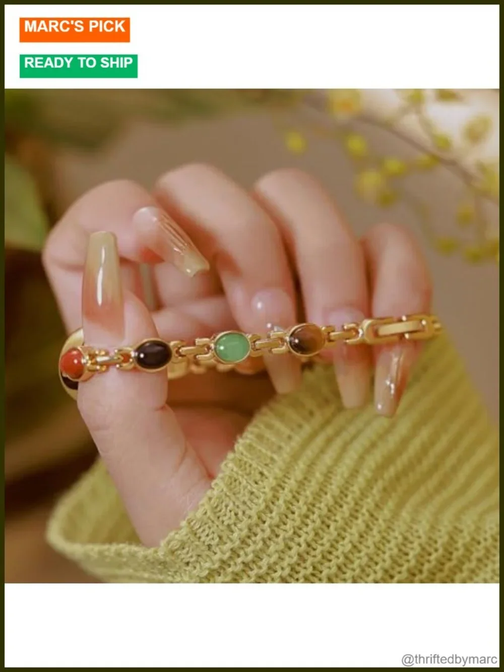 Women's Petite Crystal Beaded Watch Gold Tone